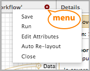 workflow editor menu detail